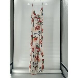 Paper Heart Fresh Fruit Open/Tie-back High Low Spaghetti Strap Dress XL NWT